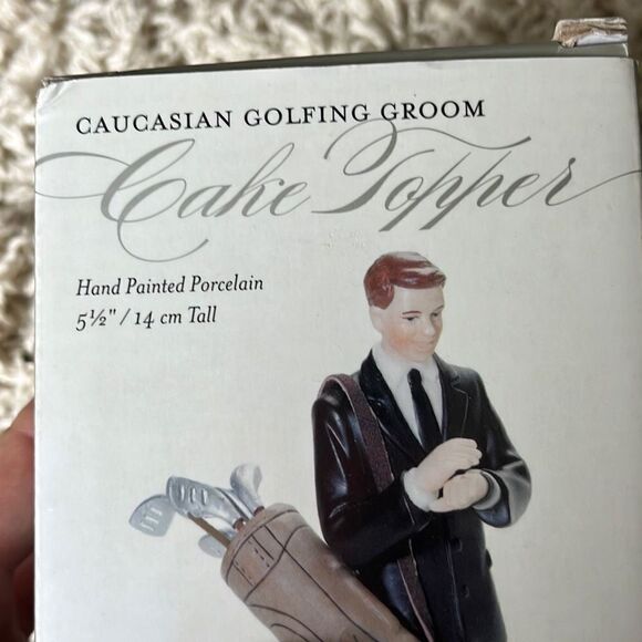 Weddingstar Caucasian Golfing Groom Cake Topper - Picture 5 of 11